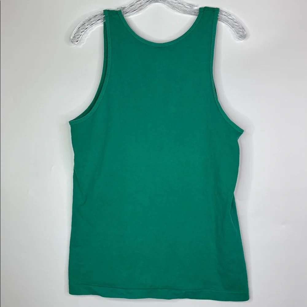 Vintage Fruit of The Loom Green Tank Top Size Medium